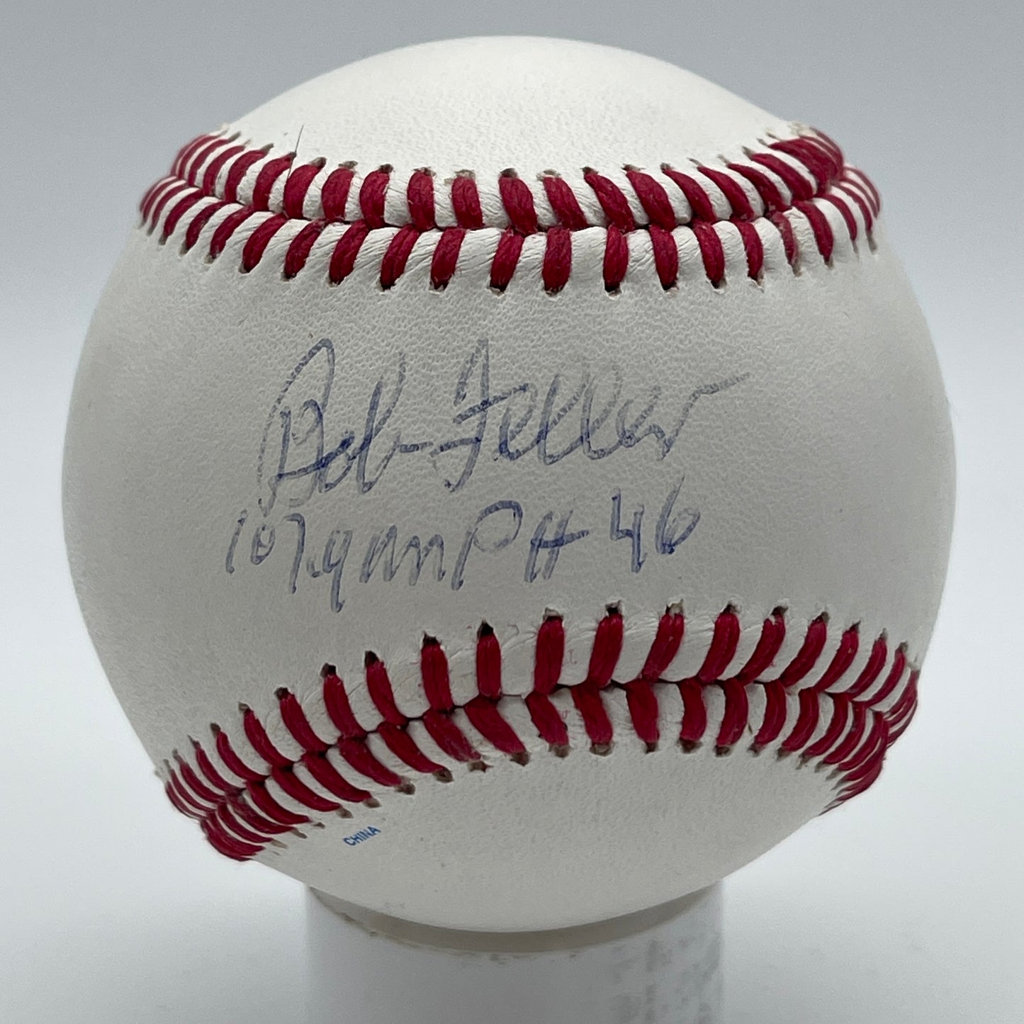 Bob Feller HOF Signed/Inscribed TRUMP Baseball Cleveland Indians PSA/DNA 206342