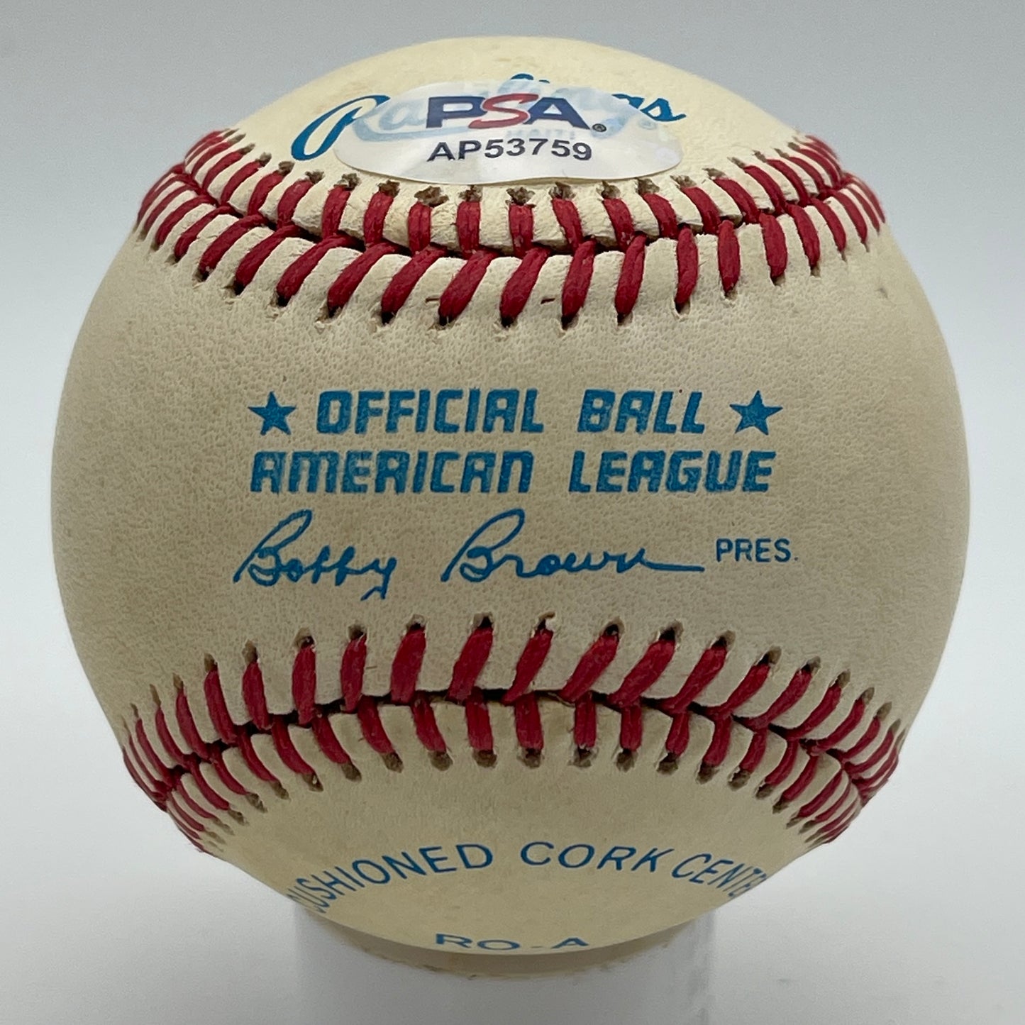 Lou Boudreau HOF Signed/Auto OAL Baseball Cleveland Indians PSA/DNA 206343