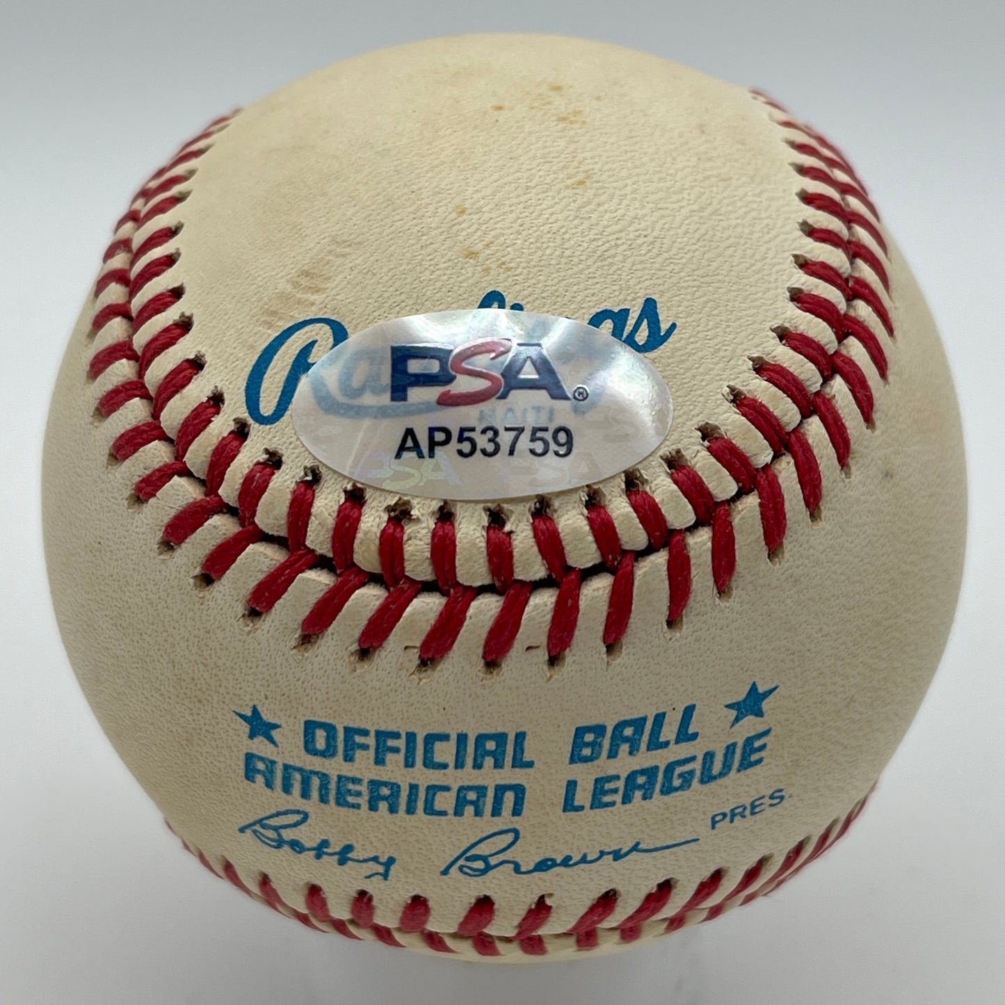 Lou Boudreau HOF Signed/Auto OAL Baseball Cleveland Indians PSA/DNA 206343