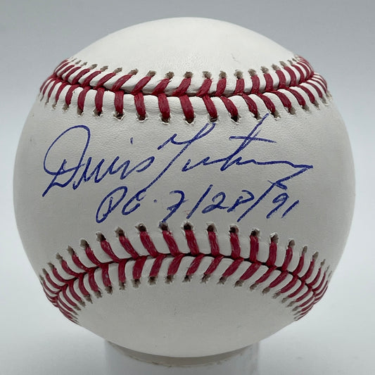 Dennis Martinez Signed/Inscribed OML Baseball Montreal Expos PSA/DNA 206344
