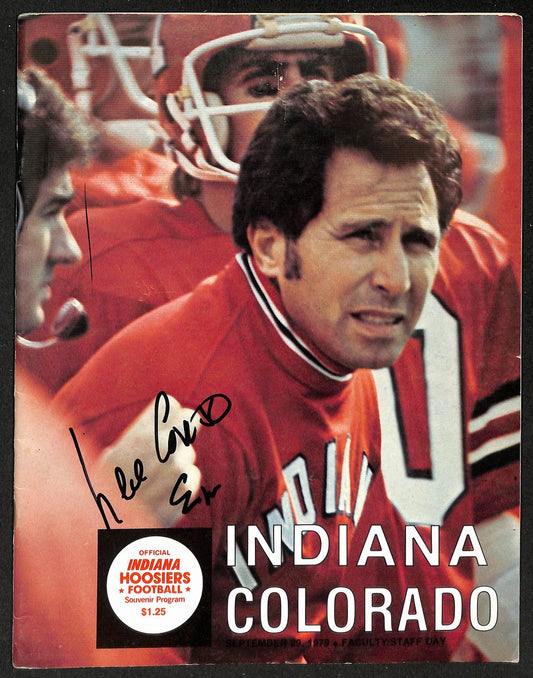 Lee Corso Signed/Autographed 1979 Indiana vs. Colorado Program PSA/DNA