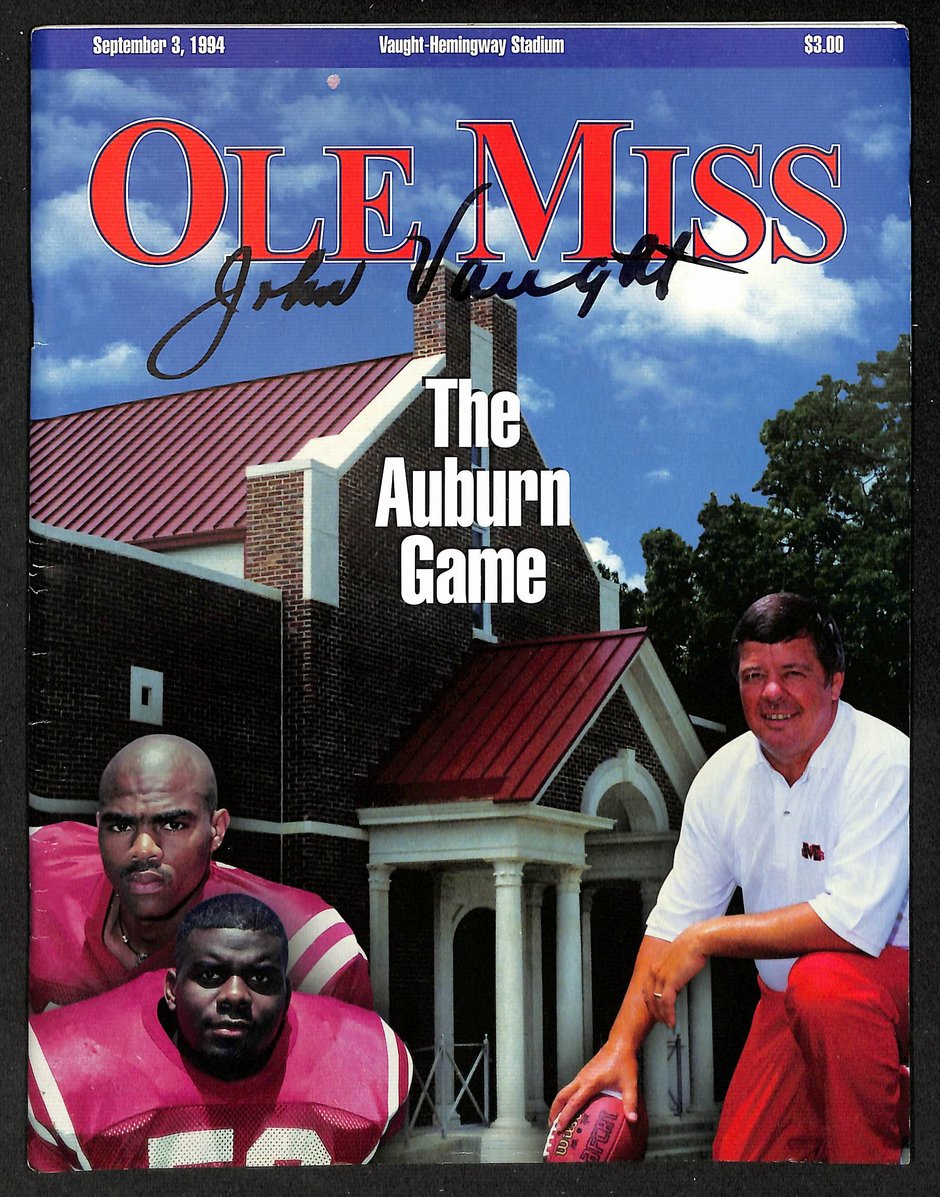 John Vaught Ole Miss Signed/Autographed 1994 Program PSA/DNA