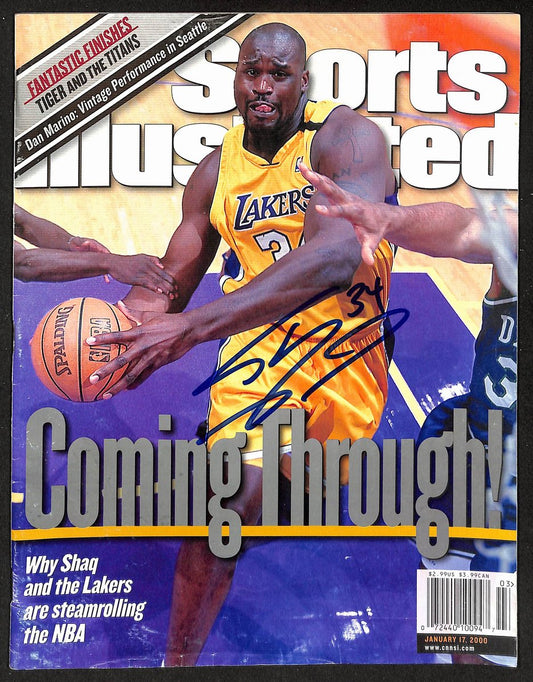 Shaquille O'Neal Lakers Signed 2000 Sports Illustrated No Label PSA/DNA