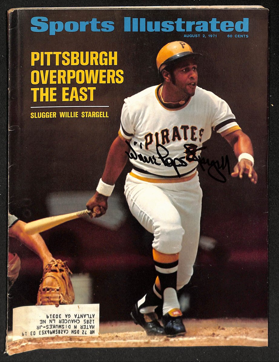 Willie Stargell "Pops" Insc Signed 1971 Sports Illustrated PSA/DNA