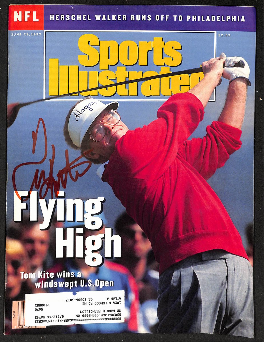 Tom Kite Signed/Autographed 1992 Sports Illustrated JSA