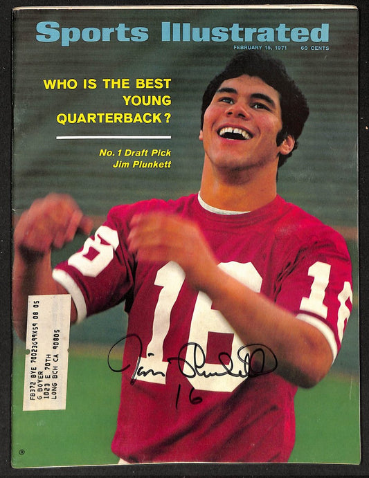 Jim Plunkett Signed/Autographed 1971 Sports Illustrated JSA