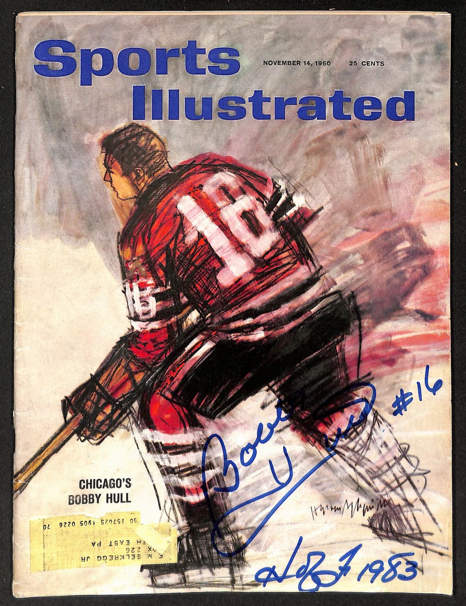 Bobby Hull HOF 1983 Signed/Autographed 1960 Sports Illustrated JSA