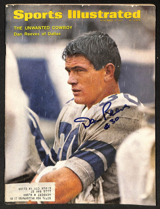 Dan Reeves Cowboys Signed/Autographed 1967 Sports Illustrated JSA