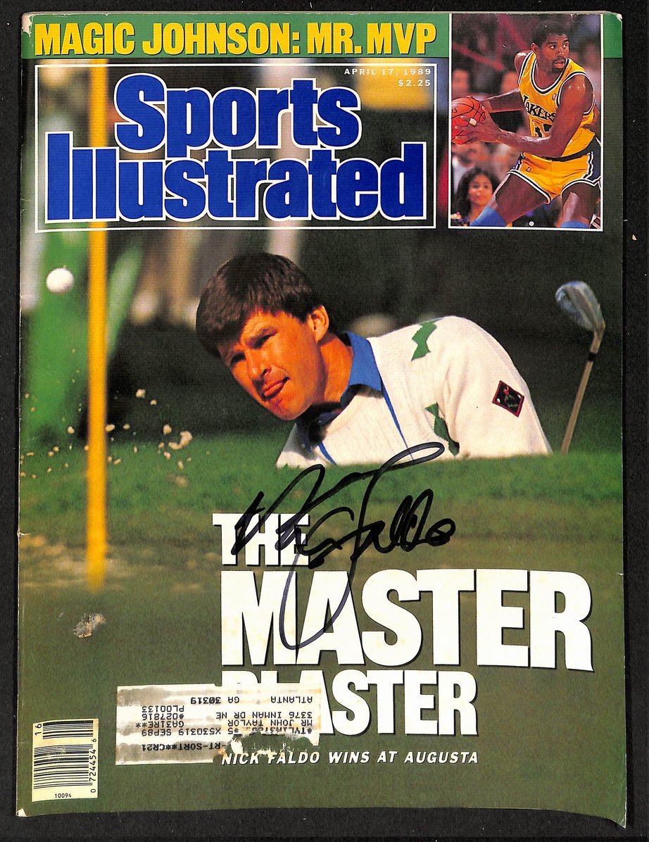 Nick Faldo Signed/Autographed 1989 Sports Illustrated JSA