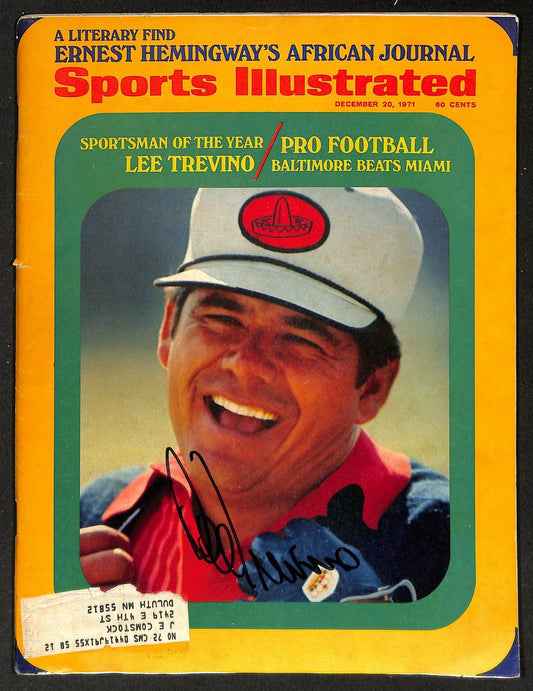 Lee Trevino Signed/Autographed 1971 Sports Illustrated Magazine JSA