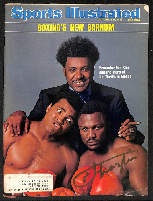 Joe Frazier Signed/Autographed 1975 Sports Illustrated Magazine JSA