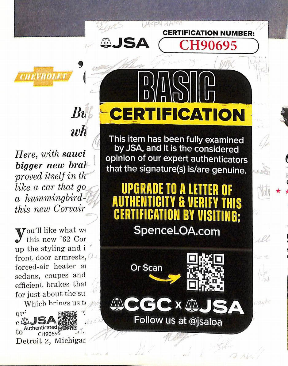 Sam Huff Giants Signed/Autographed 1961 Sport Magazine JSA