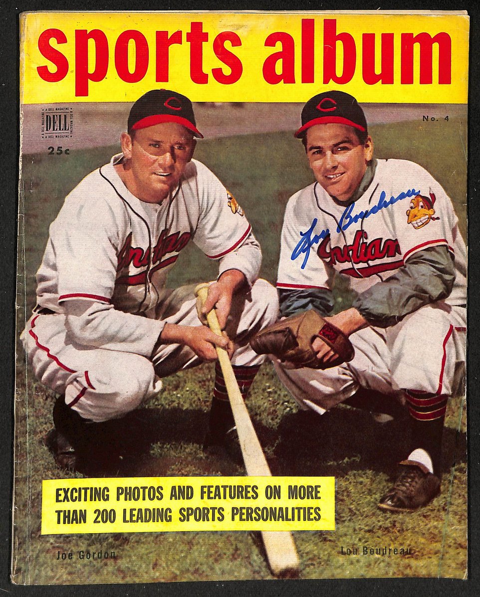 Lou Boudreau Indians Signed/Autographed 1949 Sports Album JSA