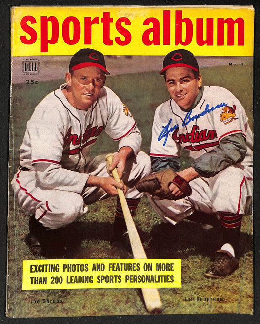 Lou Boudreau Indians Signed/Autographed 1949 Sports Album JSA