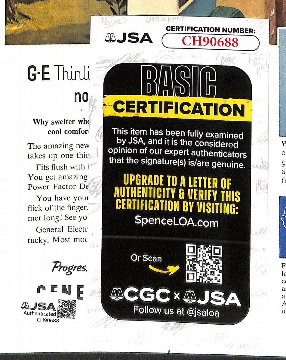 Robin Roberts Phillies Signed/Autographed 1956 TIME Magazine JSA