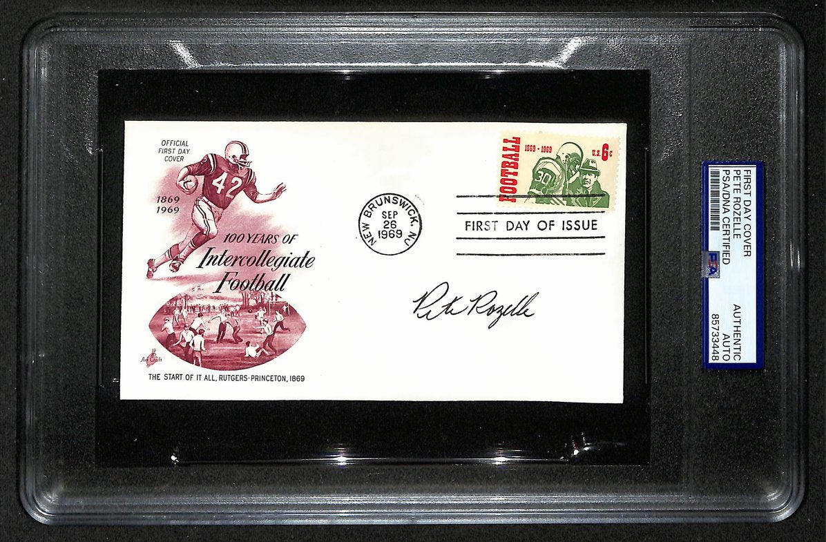 Pete Rozelle HOF Signed/Auto 1969 FDC Envelope NFL Commissioner PSA/DNA 205860