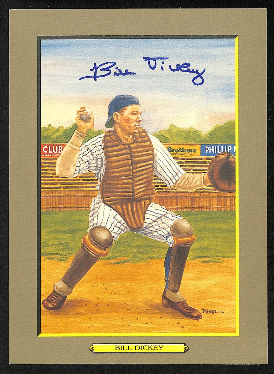 Bill Dickey HOF Signed/Auto 1988 Perez Steele Great Moments #37 Card JSA 205869