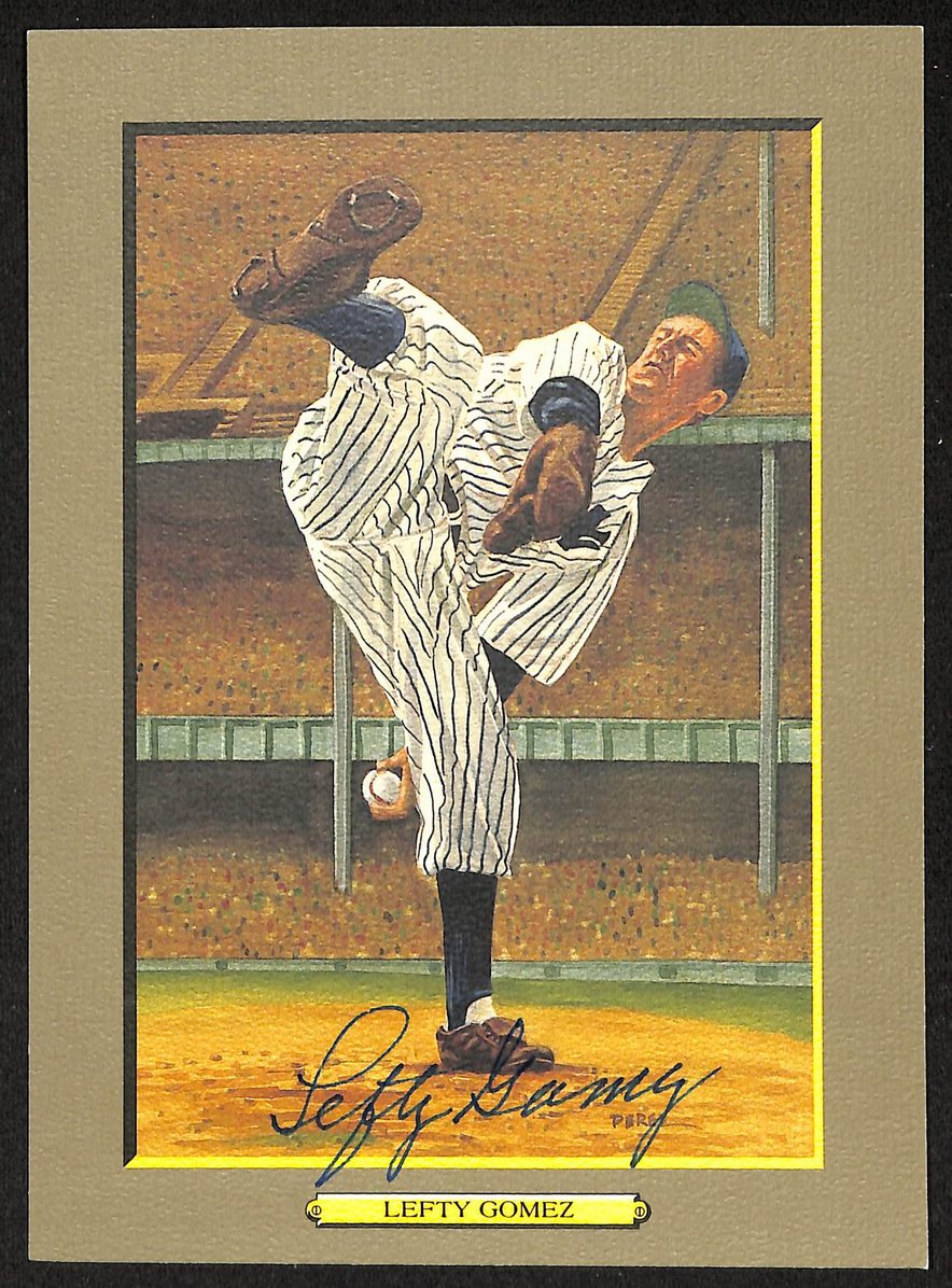 Lefty Gomez HOF Signed/Auto 1988 Perez Steele Great Moments #44 Card JSA 205871