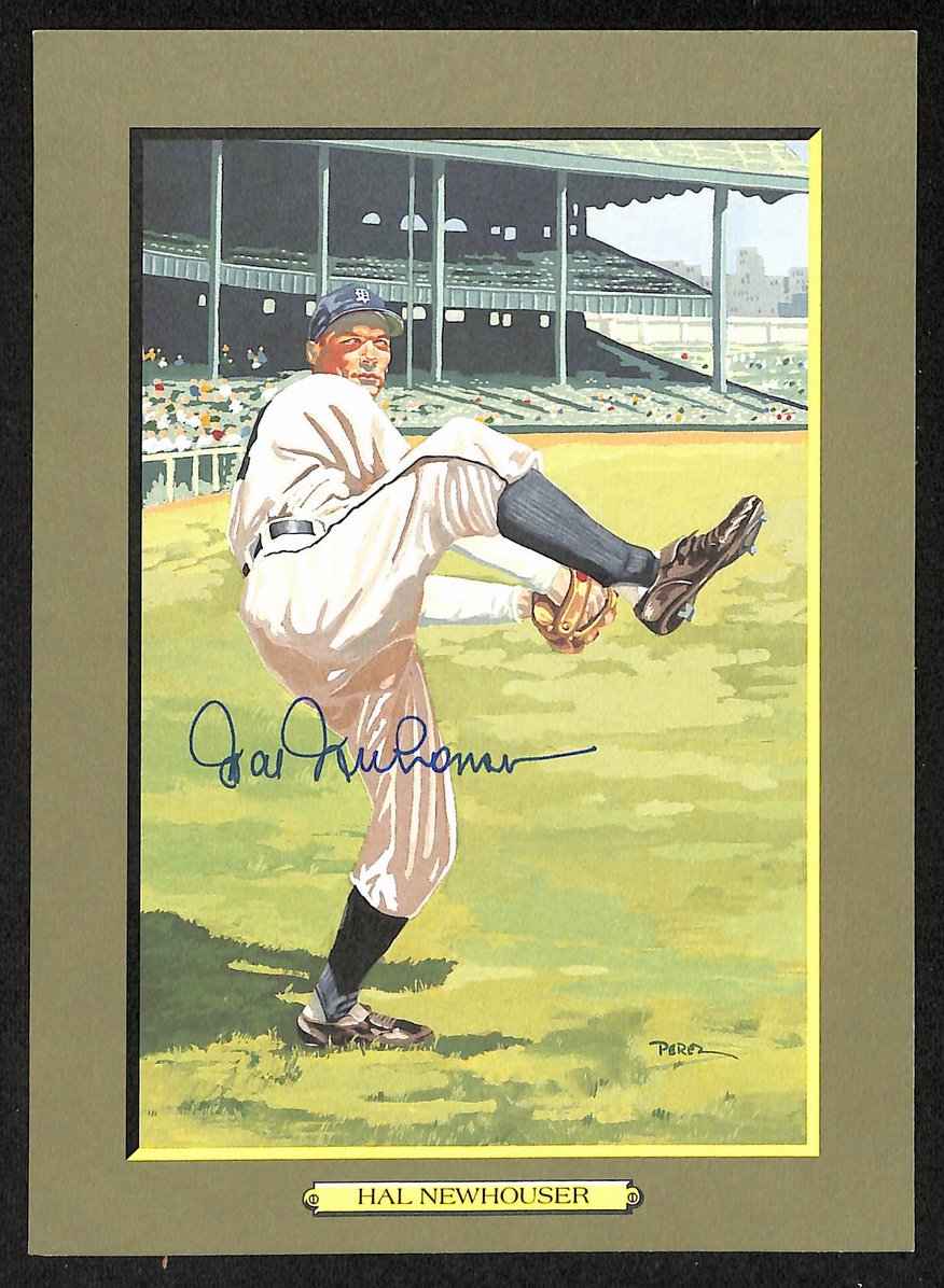 Hal Newhouser HOF Signed/Auto 1993 Perez Steele Great Moments #81 Card JSA