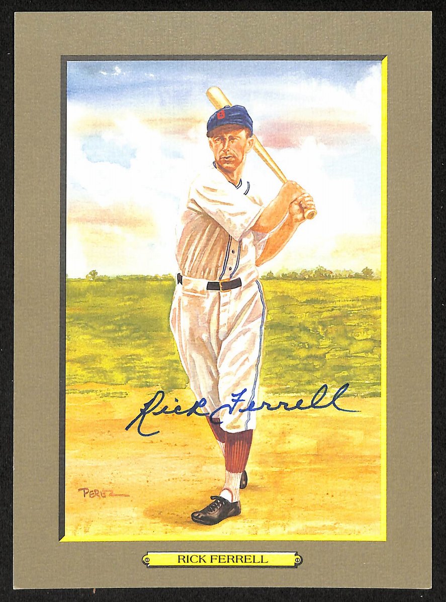 Rick Ferrell HOF Signed/Auto 1990 Perez Steele Great Moments #70 Card JSA 205877