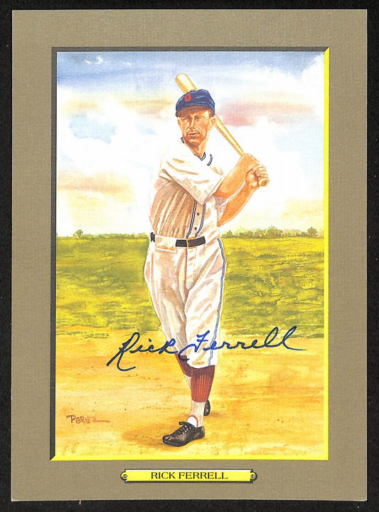 Rick Ferrell HOF Signed/Auto 1990 Perez Steele Great Moments #70 Card JSA 205877