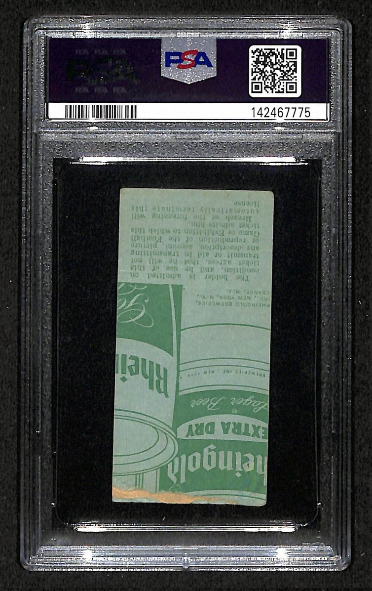 Joe Namath HOF New York Jets 1st Win 1965 Ticket Stub PSA/DNA VG-3 205893