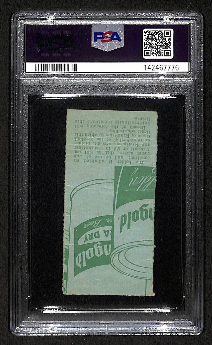 Joe Namath HOF New York Jets 1965 Ticket Stub 4 TD's vs. Houston PSA/DNA FR-1.5