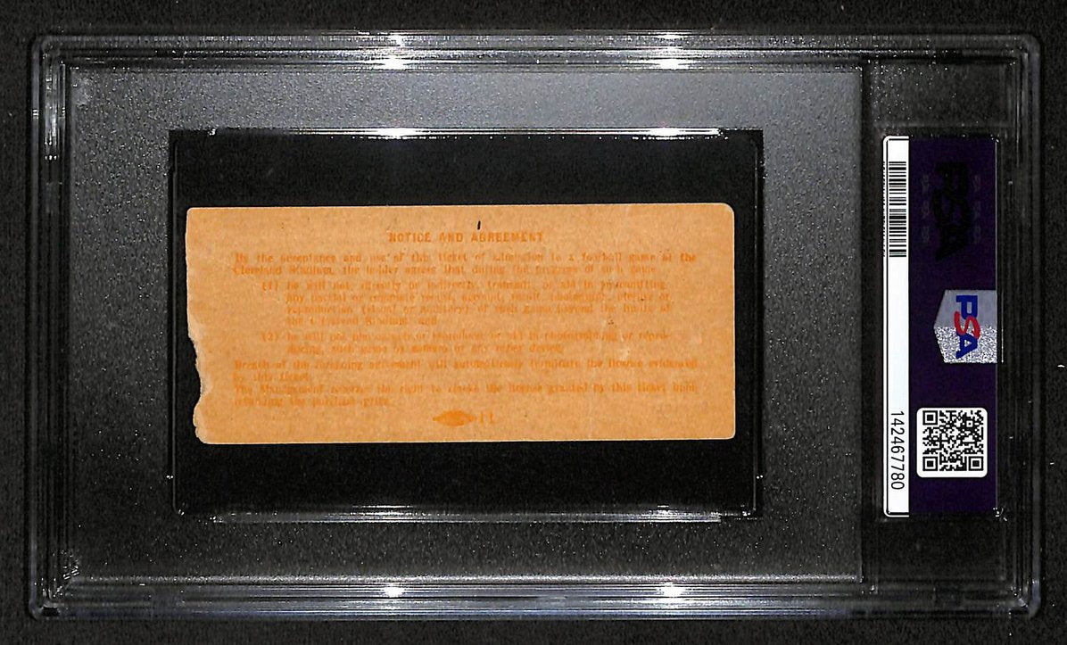 1949 AAFC Playoff Game Ticket Stub Browns vs. Bills PSA/DNA GOOD-2 205897