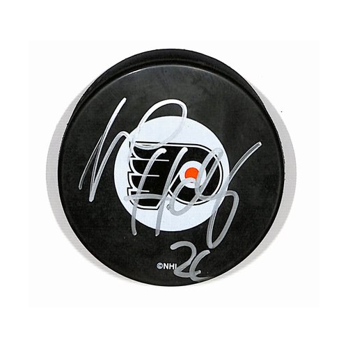 Michal Handzus Philadelphia Flyers Autographed/Signed Hockey Puck BA187866