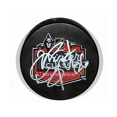 Danny Syvret Philadelphia Flyers Autographed/Signed Hockey Puck BA187868