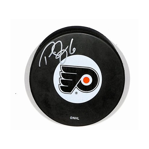 Randy Jones Philadelphia Flyers Autographed/Signed Hockey Puck BA187871