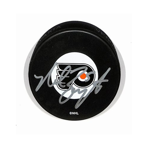 Nolan Baumgartner Philadelphia Flyers Autographed/Signed Hockey Puck BA187891