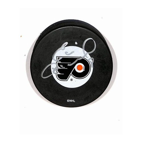 Eric Choroid Philadelphia Flyers Autographed/Signed Hockey Puck BA187912
