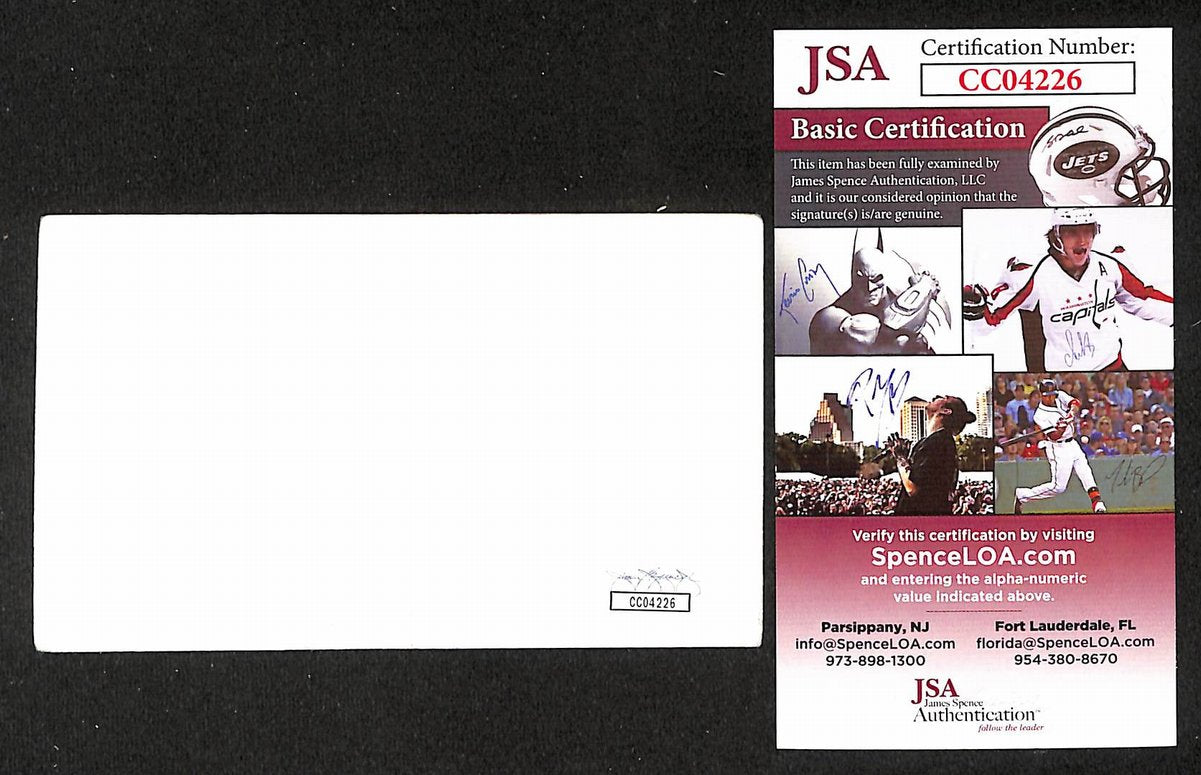 Rik Emmett Signed/Autographed 3x5 Index Card Guitarist Triumph JSA BA205465