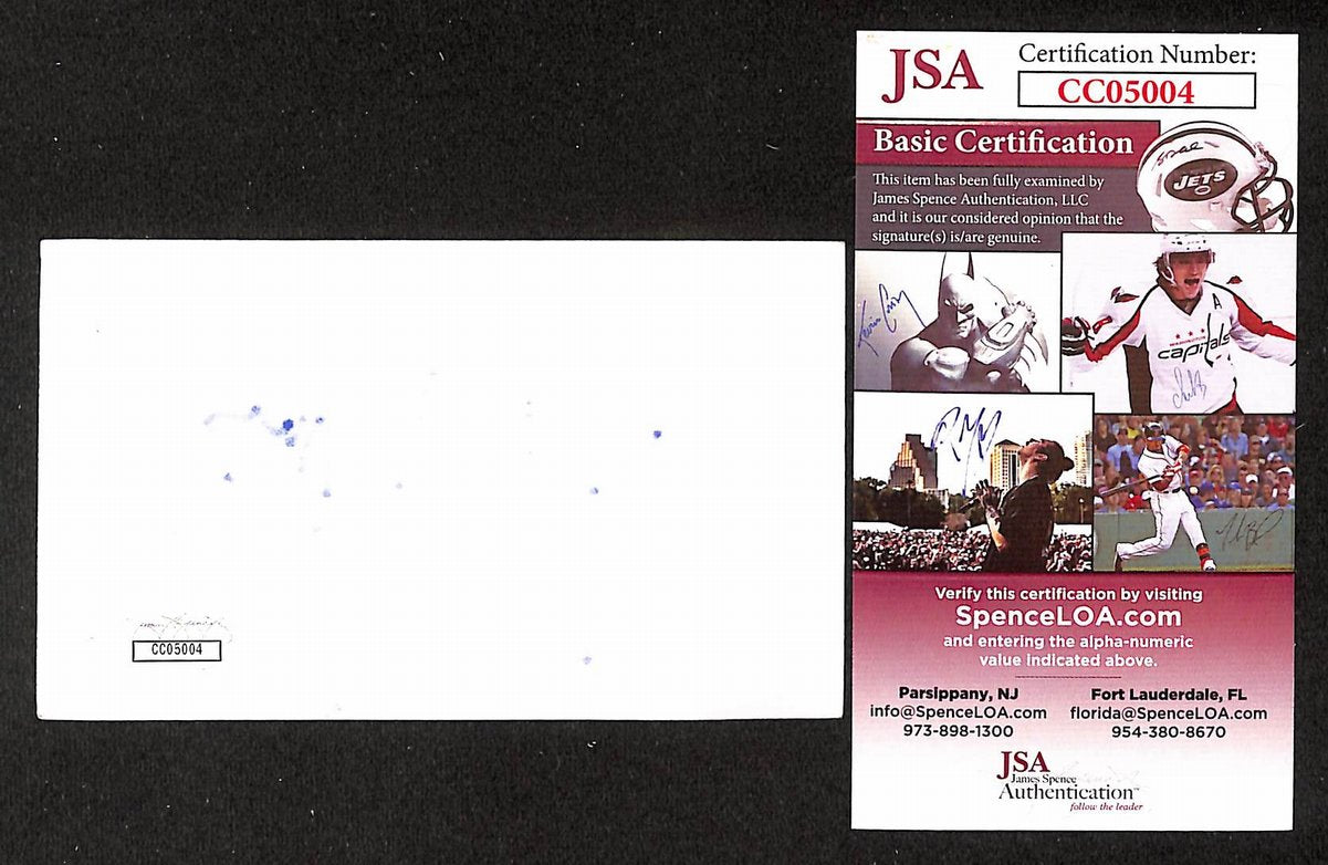 Joan Rivers Signed/Autographed 3x5 Index Card Comedian JSA BA205466