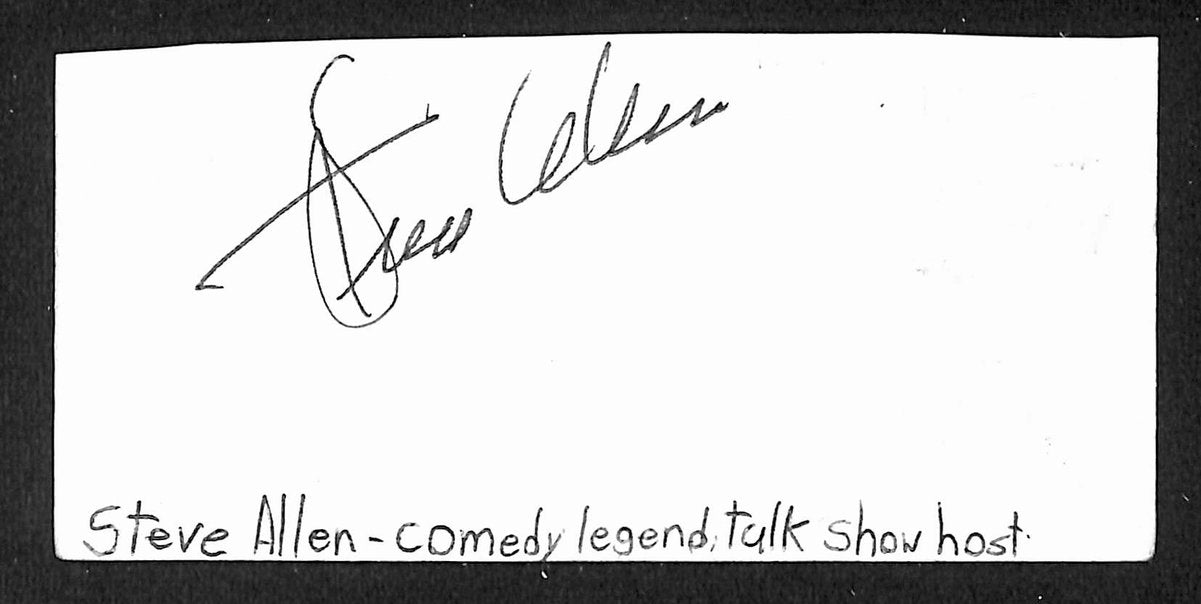 Steve Allen Signed/Autographed Cut Signature Comedian JSA BA205471