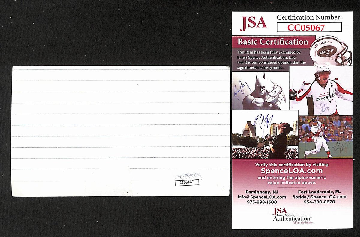 Joanne Woodward Signed/Autographed 3x5 Index Card Actress JSA BA205472