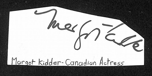 Margot Kidder Signed/Autographed Cut Signature Actress JSA BA205473