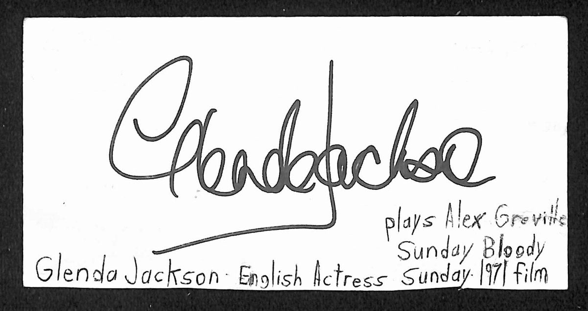 Glenda Jackson Signed/Autographed Cut Signature Actress JSA BA205475