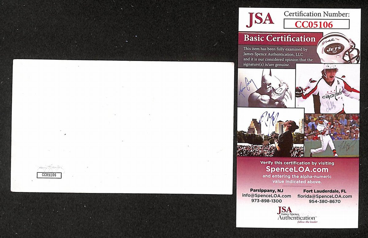 Red Buttons Signed/Autographed 3x5 Index Card Actor JSA BA205480