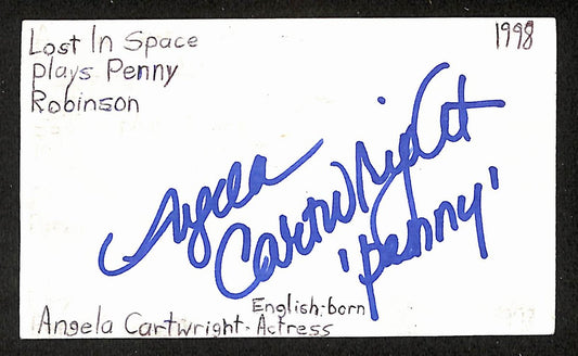 Angela Cartwright Signed/Autographed 3x5 Index Card Actress JSA BA205482