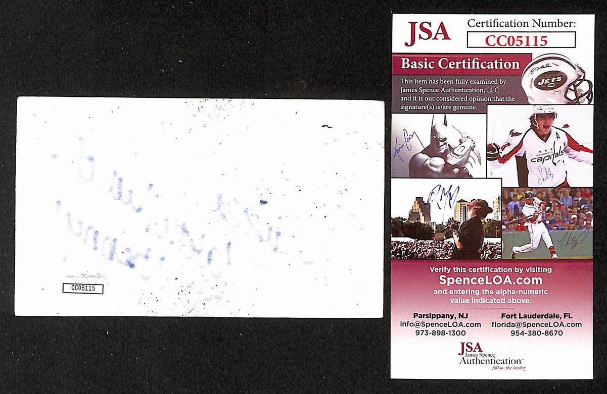 Angela Cartwright Signed/Autographed 3x5 Index Card Actress JSA BA205482