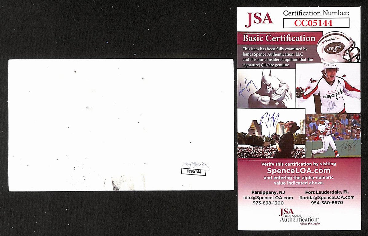 Walter Koenig Signed/Autographed 3x5 Index Card Actor JSA BA205485