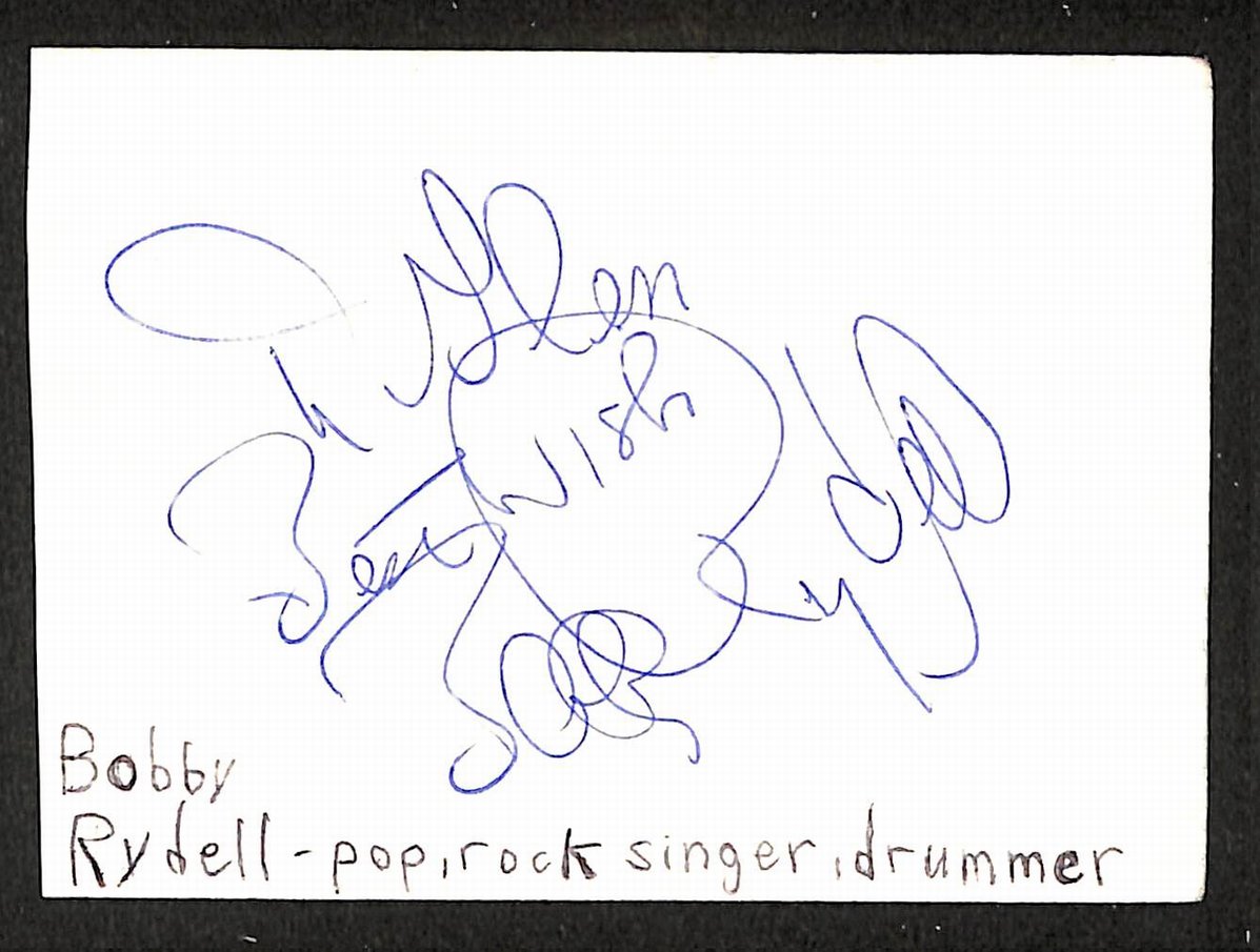 Bobby Rydell Signed/Autographed Cut Signature Singer JSA BA205490