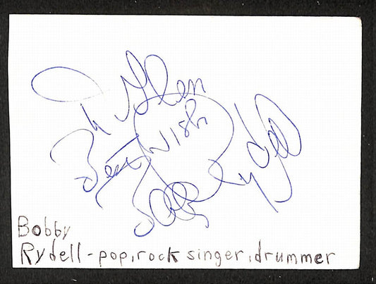 Bobby Rydell Signed/Autographed Cut Signature Singer JSA BA205490