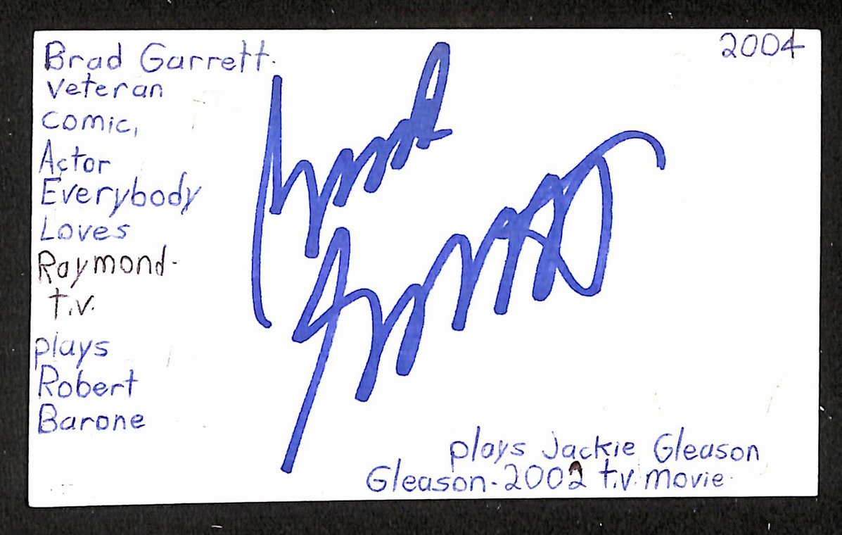 Brad Garrett Signed/Autographed 3x5 Index Card Actor JSA BA205491