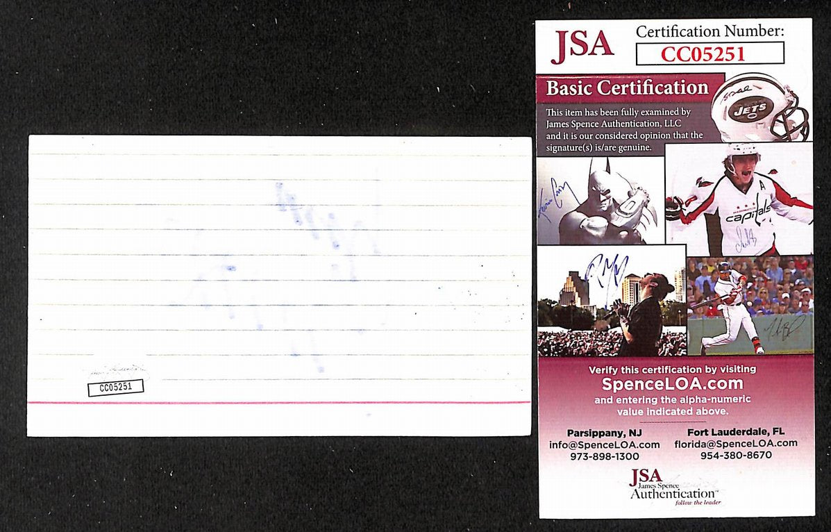 Brad Garrett Signed/Autographed 3x5 Index Card Actor JSA BA205491