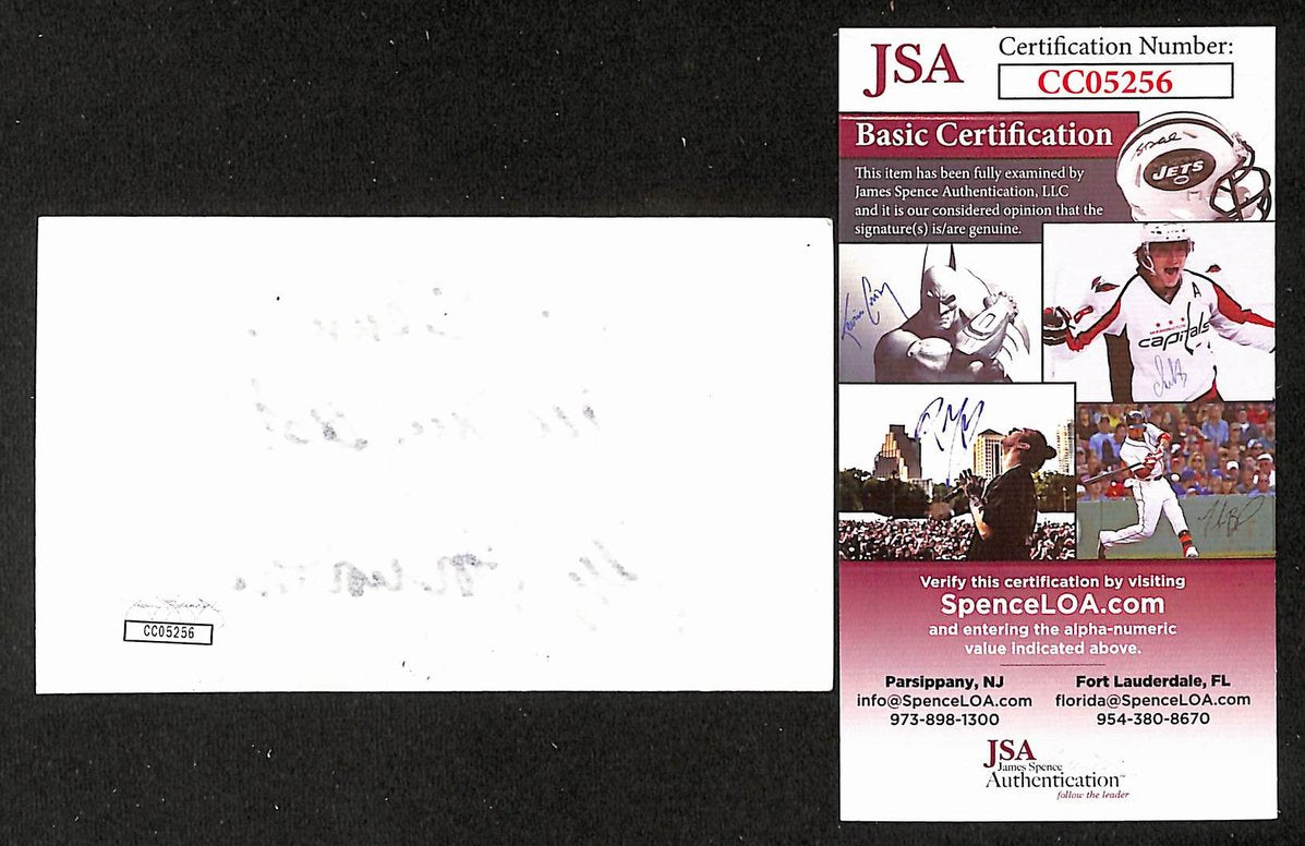 Jeff Foxworthy Signed/Autographed 3x5 Index Card Comedian JSA BA205492