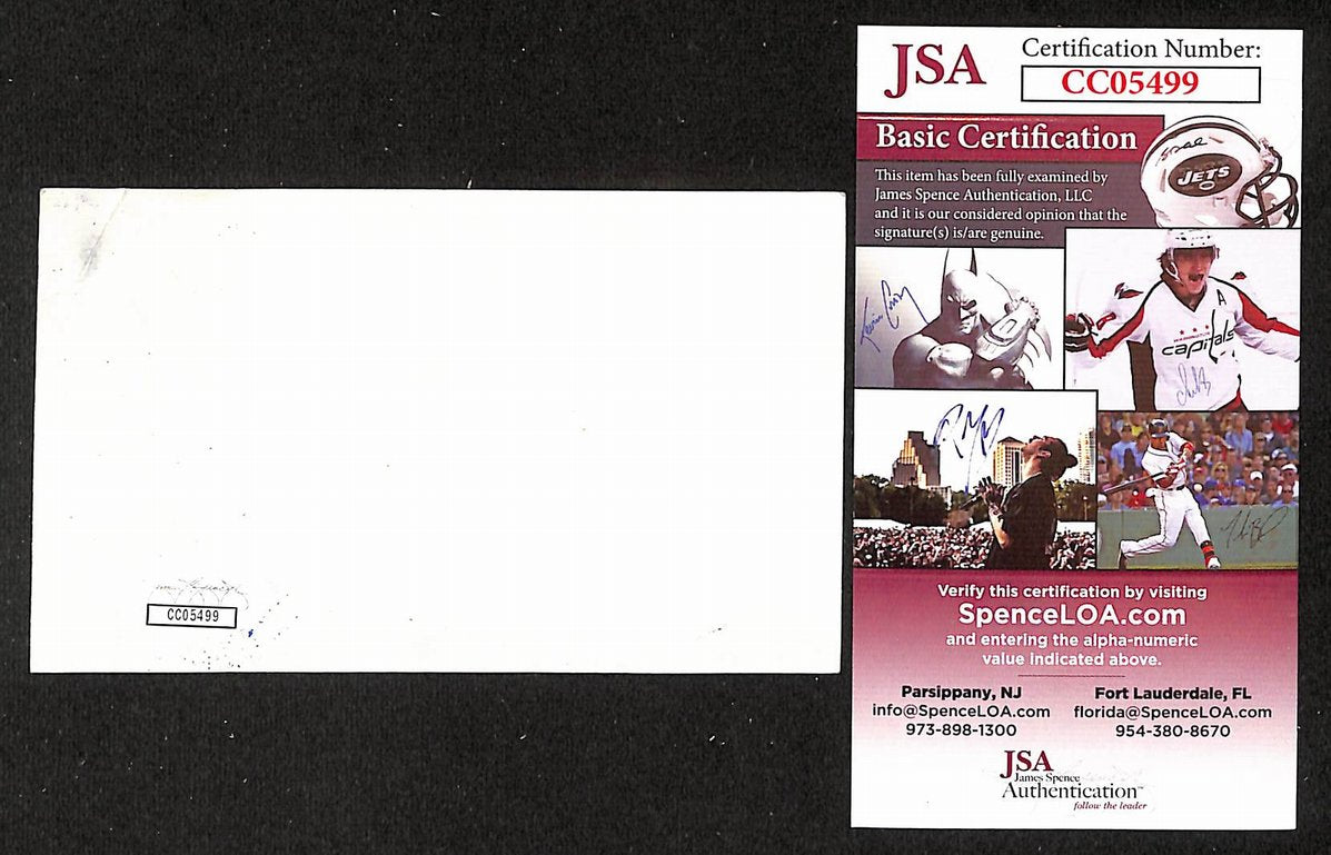 Rip Taylor Signed/Autographed 3x5 Index Card Comedian JSA BA205504
