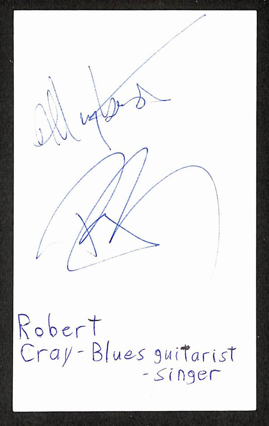 Robert Cray Signed/Autographed 3x5 Index Card Singer JSA BA205514